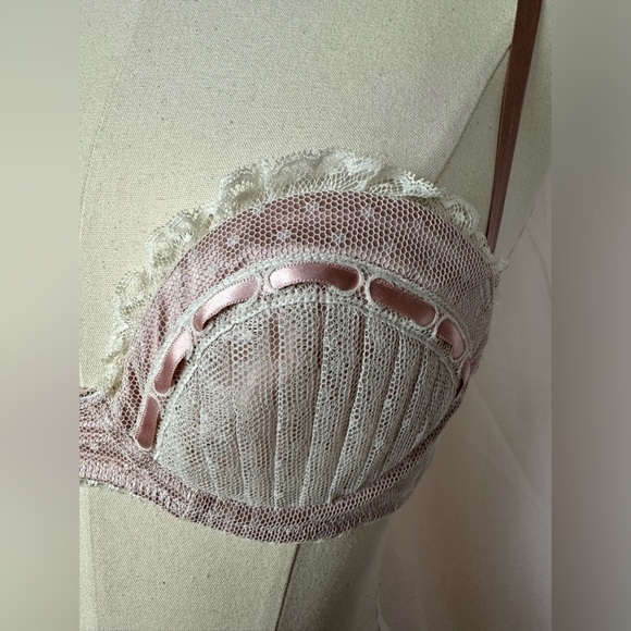 NWT Myla Pink Lace Underwire Bra Sz 32 - Picture 6 of 6
